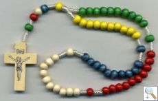 Wooden Bead Rosary (CBC6021)