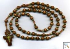 Wooden Bead Rosary (CBC6033)