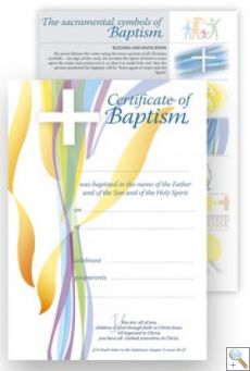 Certificate - Baptism (BAPT3) 