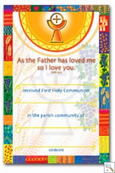 Certificate - First Holy Communion (FHC7)
