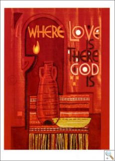Where love is, there God is - Notecard