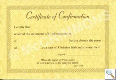 Certificate - Confirmation (A5)