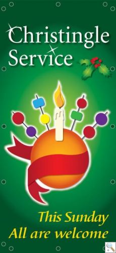Christingle Service - PVC Outdoor Banner