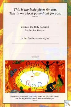 Certificate - First Holy Communion (FHC1)