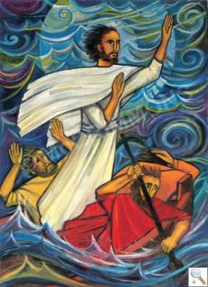 Jesus calms the storm - Banner