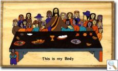 Last Supper/ This is my Body Plaque