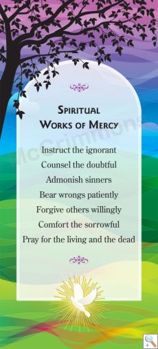Spiritual Works of Mercy - Roller Banner RB1628