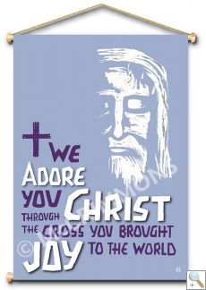 We adore you Christ - Banner BAN2041