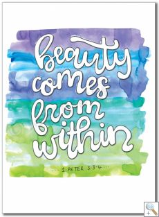 What is Beauty: Beauty comes from within - Banner BAN667