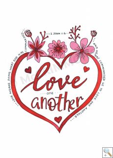 Love Scripture: Love one another - Banner BAN682