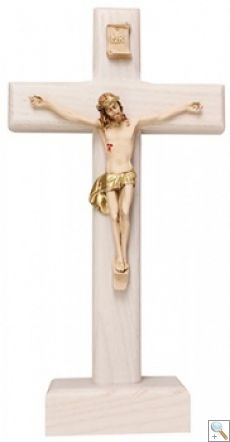 Ash Wood Standing Crucifix 