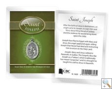 St Joseph Medal and Leaflet (CBC16608)