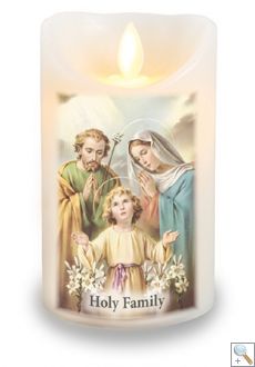 LED Candle: Holy Family (CBC86682)