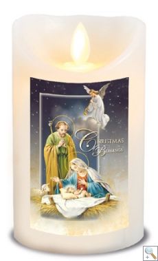 LED Candle: Nativity (CBC86699)