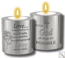 Resin Candle Holder: Love (CBC87707)