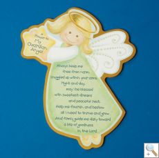 Wooden Prayer Plaque: Guardian Angel (CBCAG56854)