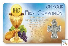 First Holy Communion Card/Medal Pk6 (CBCC71754)
