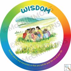 The Virtues Collection - Rainbow - Circular Foamex Display Board Set 60cm