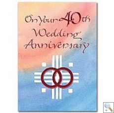 40th Wedding Anniversary Card (CL1778)