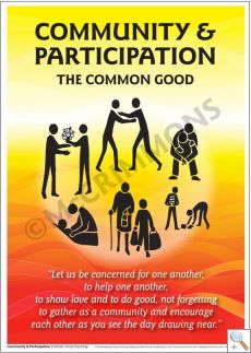 Catholic Social Teaching: Community & Participation Poster 