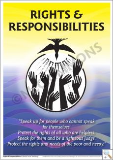 Catholic Social Teaching: Rights & Responsibilities Poster 