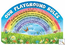 Playground Rules Dibond Display Board