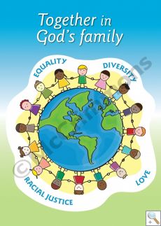 Together in God's Family A2 Dibond Display Board 