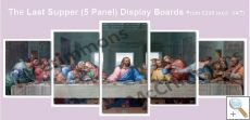The Last Supper (5 Panel) Display Boards
