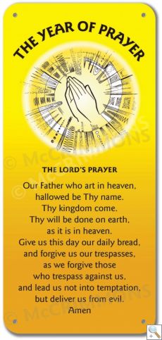 Year of Prayer: Yellow Display Board - FMYP24Y