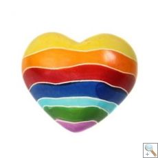 Rainbow Heart Stone