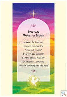 Spiritual Works of Mercy - A3 Poster PB1629