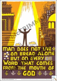 Man does live on bread alone - A3 Poster PB2035