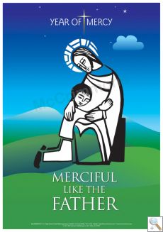 Jesus and the child - Year of Mercy Poster 