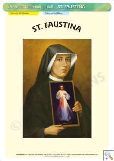 St. Faustina Poster A3 (STP1068) 