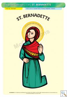 St. Bernadette - A3 Poster (STP719)
