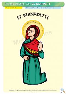 St. Bernadette - Poster A3 (STP720)