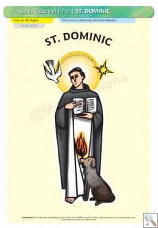 St. Dominic - A3 Poster (STP743)