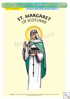 St. Margaret of Scotland - A3 Poster (STP749)