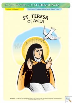 St. Teresa of Avila - A3 Poster (STP753)