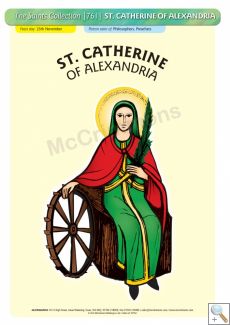 St. Catherine of Alexandria - A3 Poster (STP761)