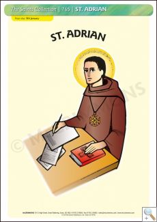 St. Adrian - A3 Poster (STP765)