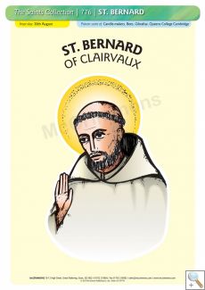 St. Bernard of Clairvaux - A3 Poster (STP776)