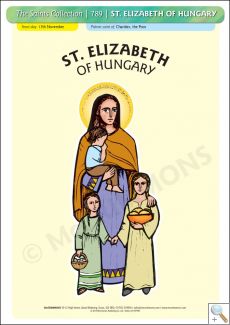 St. Elizabeth of Hungary - Poster A3 (STP789)