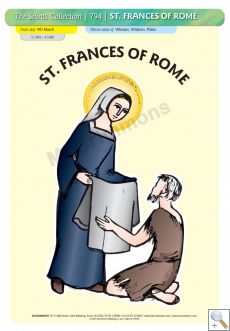 St. Frances of Rome - Poster A3 (STP794)