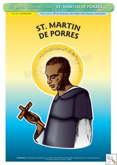 St. Martin de Porres - A3 Poster (STP889BY)