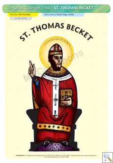 St. Thomas Becket - A3 Poster (STP988)